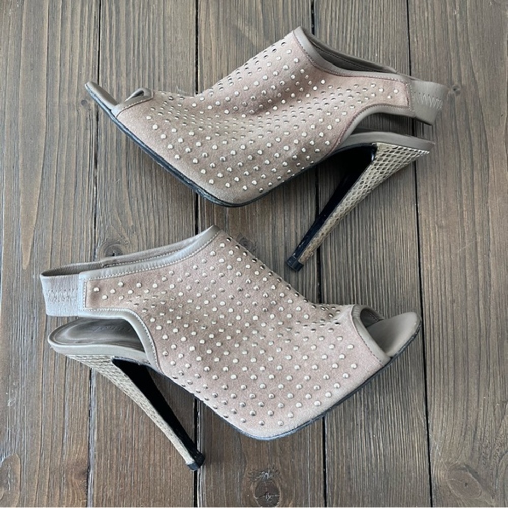 Jenni Kayne Taupe Studded Heels